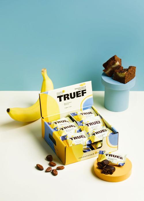 Трюфель финиковый Мy Truef банановый брауни, 360 г | шоу-бокс — 24 конфеты