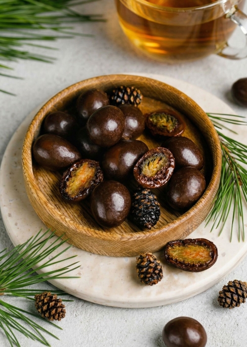 Сосновая шишка в тёмном шоколаде, 60 г