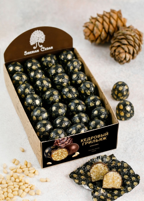 ★ Кедровый грильяж классический, 540 г | шоу-бокс