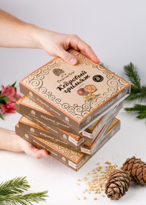 Кедровый грильяж с облепихой, 120 г — 5 коробок