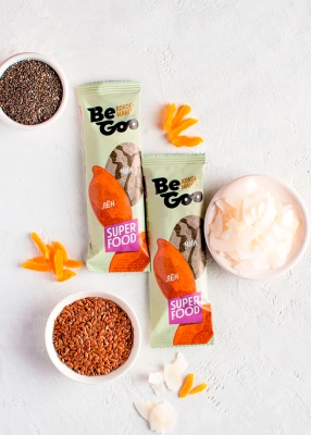 Батончик орехово-фруктовый BeGoo кокос + манго, 24 шт. | шоу-бокс