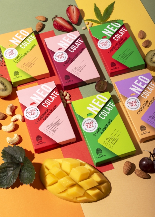 ★ Москва ★ Шоколад без сахара NEOcolate с манго и тыквой, 30 г