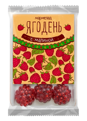 Мармелад «Ягодень» малиновый, 165 г