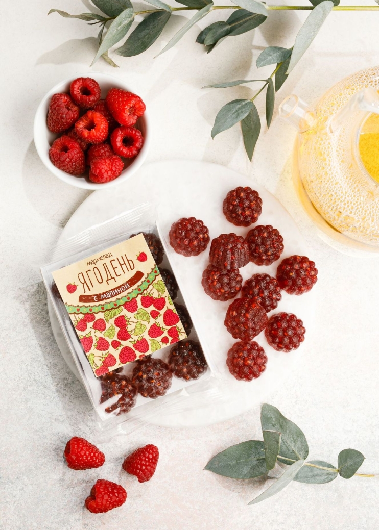 Мармелад «Ягодень» малиновый, 165 г