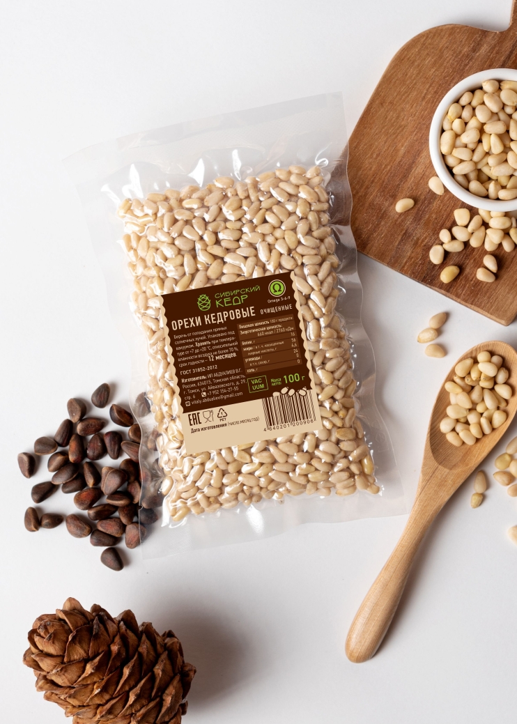 Ядро кедрового ореха, 100 г