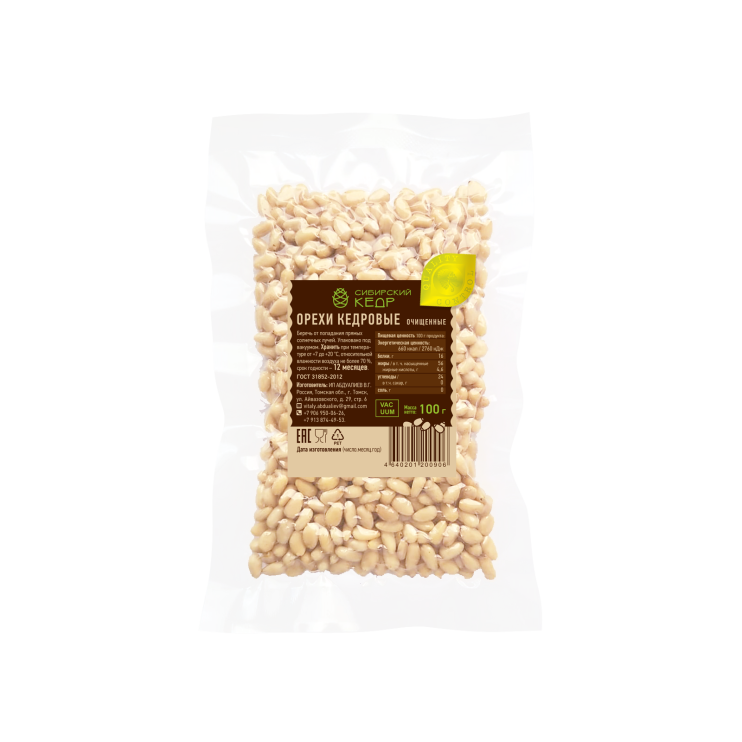 Ядро кедрового ореха, 100 г