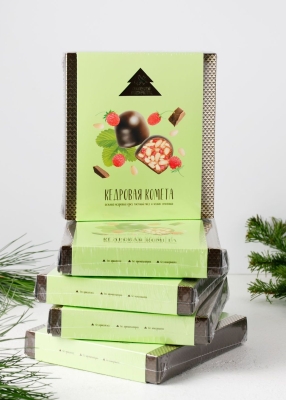 Кедровая комета с земляникой, 120 г — 5 коробок