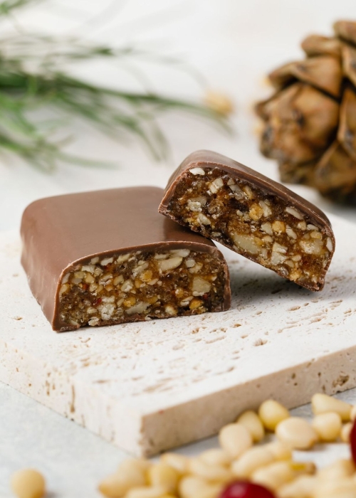 ★ Батончик «Кедровая комета» с клюквой, 720 г | шоу-бокс — 18 батончиков