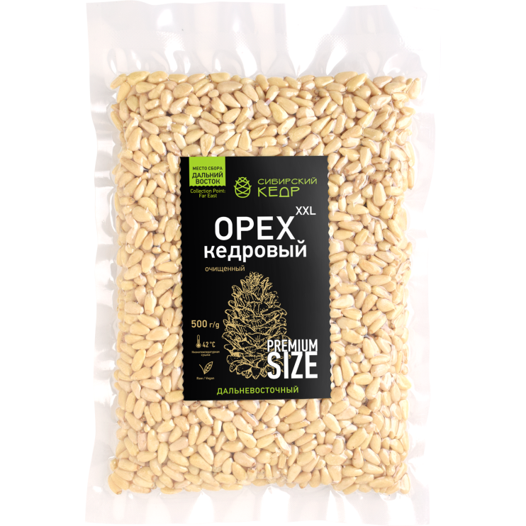 Ядро кедрового ореха, 500 г | Дальний Восток