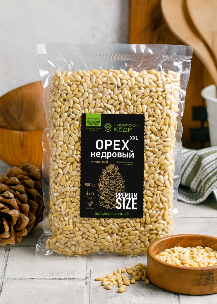 Ядро кедрового ореха, 500 г | Дальний Восток