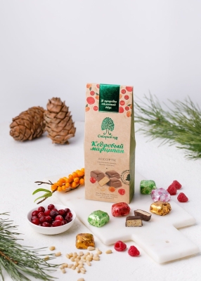 Кедровый марципан ассорти, 70 г | мини-набор