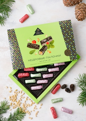Кедровые палочки ассорти, 110 г — 5 коробок