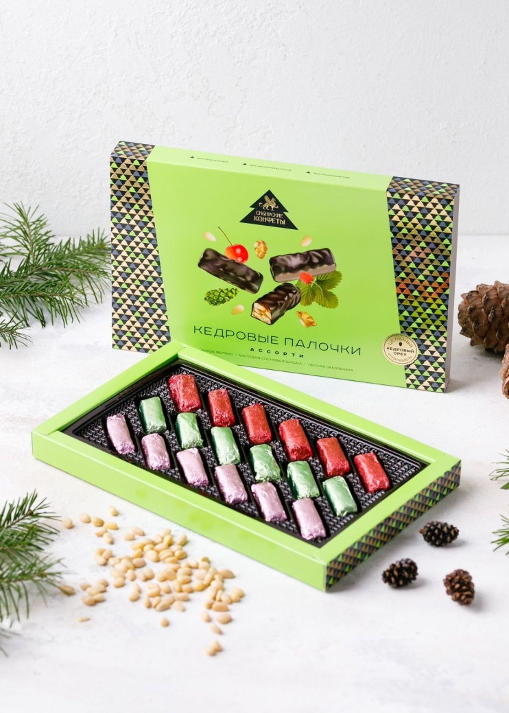 Кедровые палочки ассорти, 110 г — 5 коробок