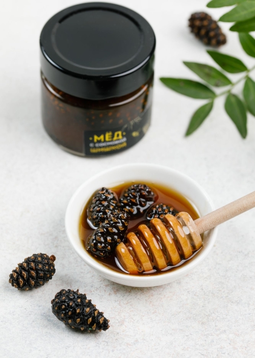 Мёд Cedar Immuno с сосновой шишкой, 100 г