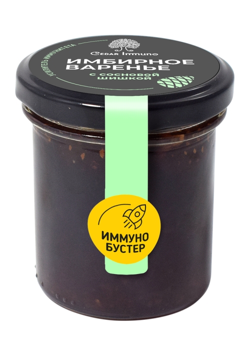 ★ Варенье имбирное с сосновой шишкой Cedar Immuno, 170 г