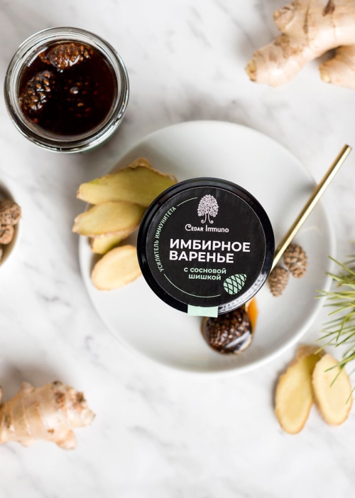 ★ Варенье имбирное с сосновой шишкой Cedar Immuno, 170 г