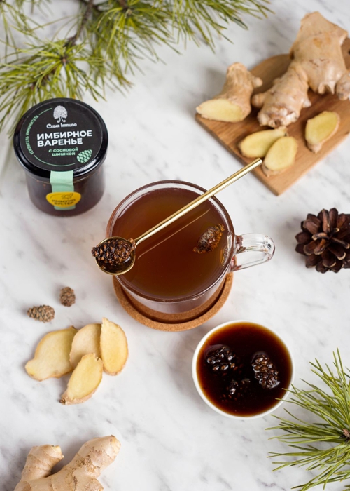 ★ Варенье имбирное с сосновой шишкой Cedar Immuno, 170 г
