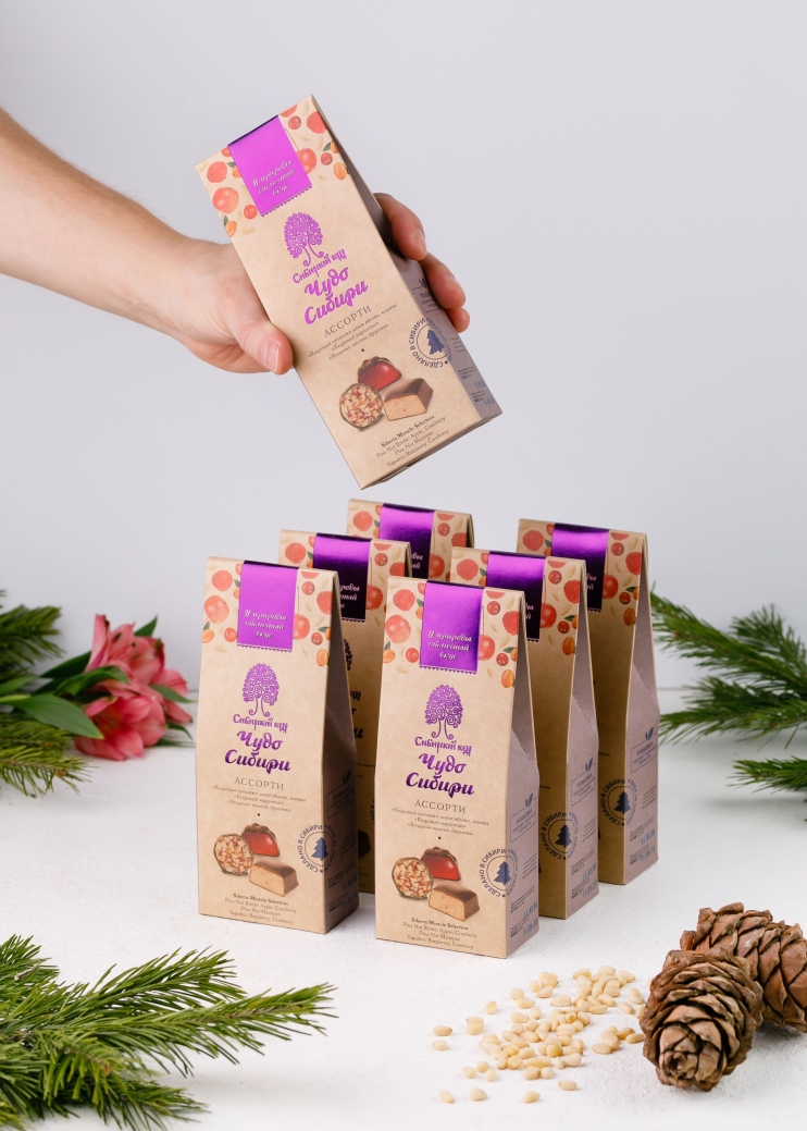 Набор конфет «Чудо Сибири» ассорти, 90 г — 7 коробок