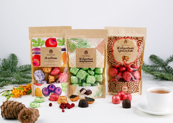 Мармеладные конфеты «Ягодень» ассорти, 150 г | крафт-пакет