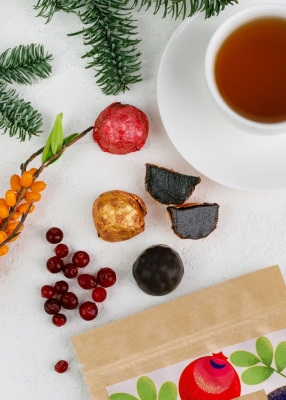 Мармеладные конфеты «Ягодень» ассорти, 150 г | крафт-пакет