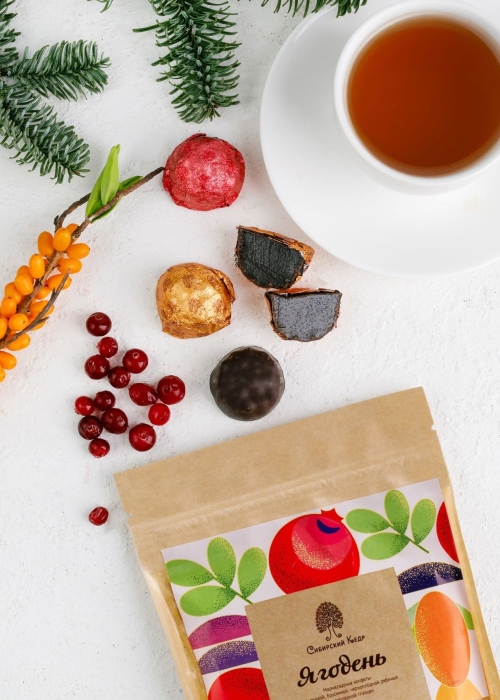 Мармеладные конфеты «Ягодень» ассорти, 150 г | крафт-пакет