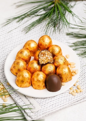 Кедровый грильяж с облепихой, 1 кг