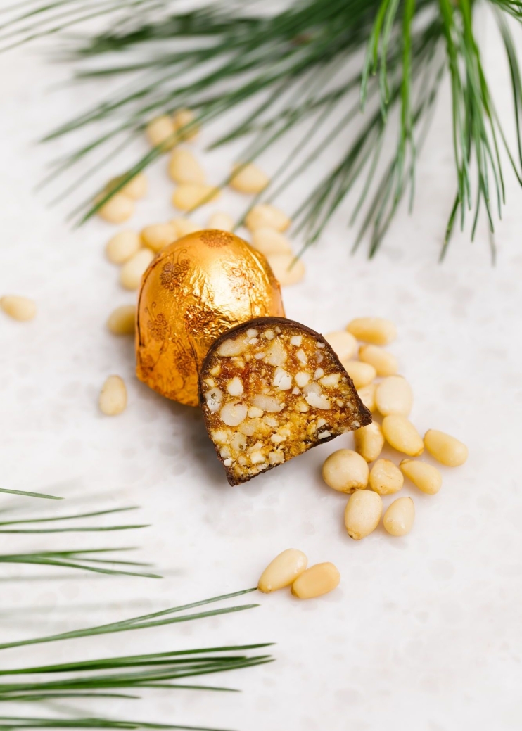 Кедровый грильяж с облепихой, 1 кг