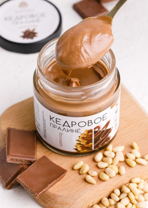 Кедровое пралине шоколадное, 180 г