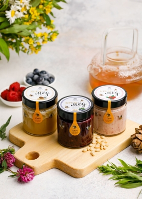 Крем-мёд с кедровым орехом, 180 г