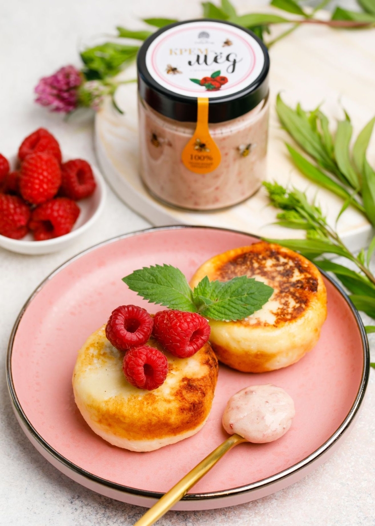 Крем-мёд с малиной, 180 г