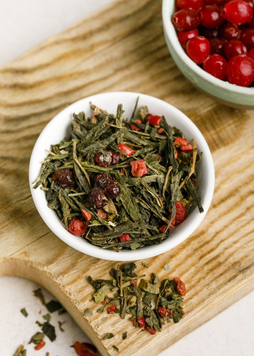 ★ Москва ★ Чай зелёный с брусникой и клюквой, 50 г