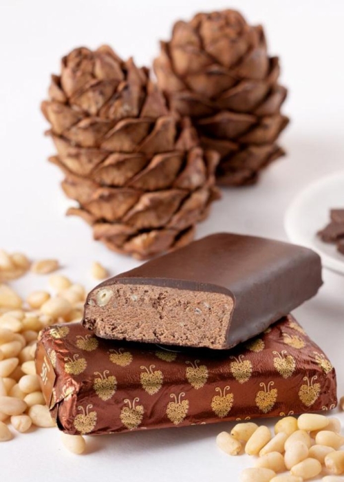 ★ Москва ★ Кедровый марципан шоколадный, 720 г | шоу-бокс — 18 батончиков