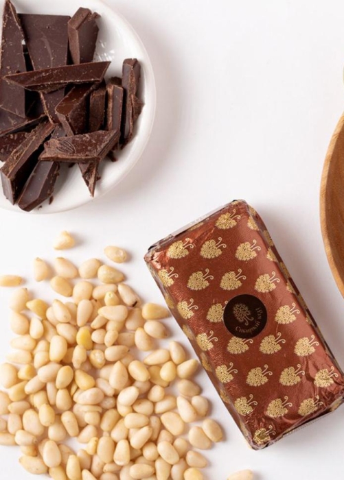 ★ Москва ★ Кедровый марципан шоколадный, 720 г | шоу-бокс — 18 батончиков