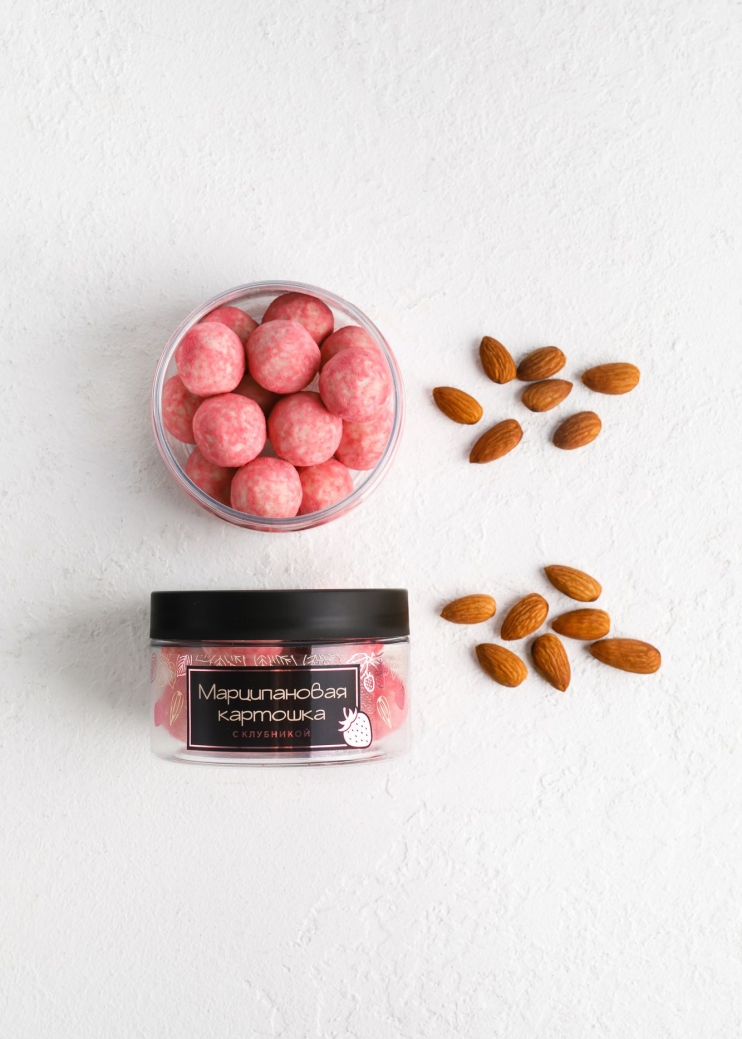 Марципановая картошка с клубникой, 160 г