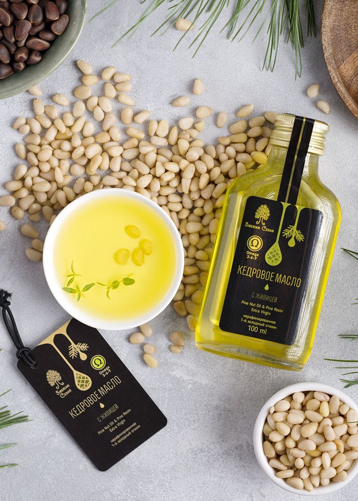 Кедровое масло с живицей, 100 мл