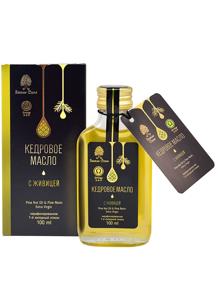 Кедровое масло с живицей, 100 мл