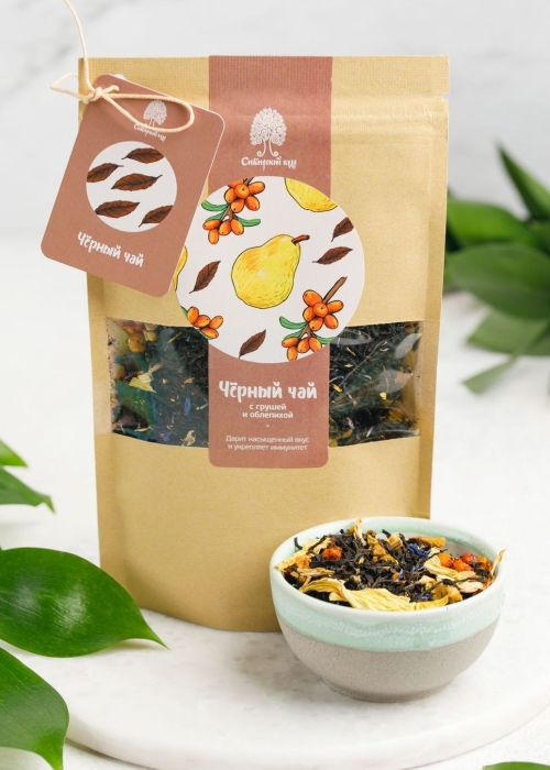 ★ Москва ★ Чай чёрный с грушей и облепихой, 40 г