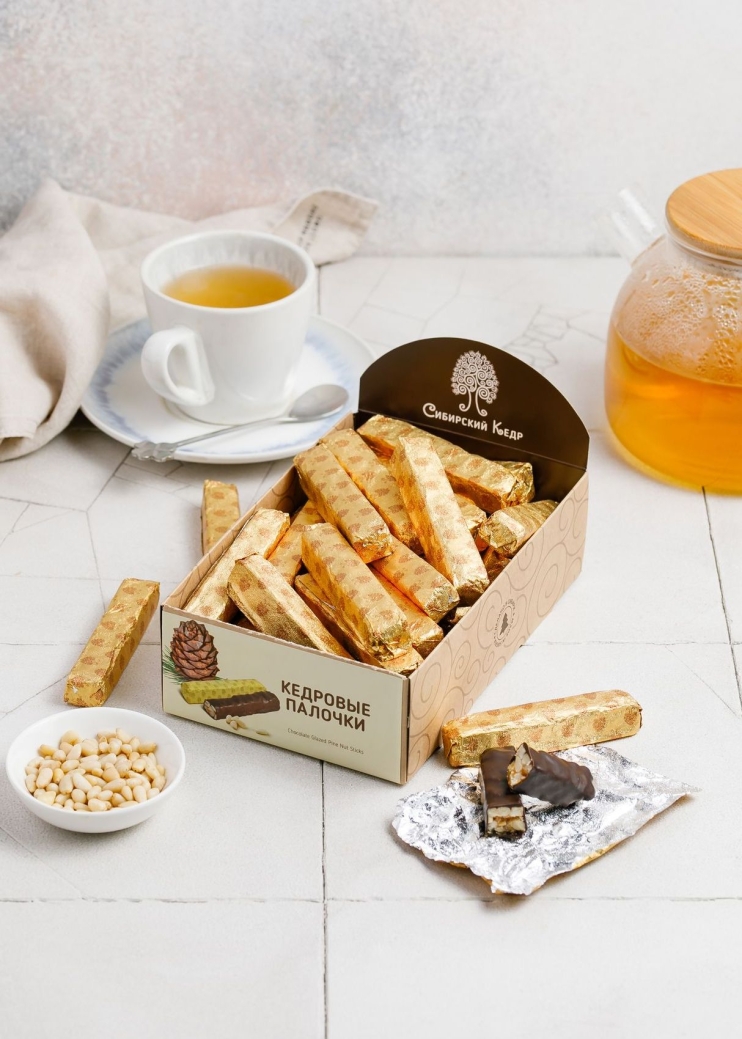 Кедровые палочки, 640 г | шоу-бокс