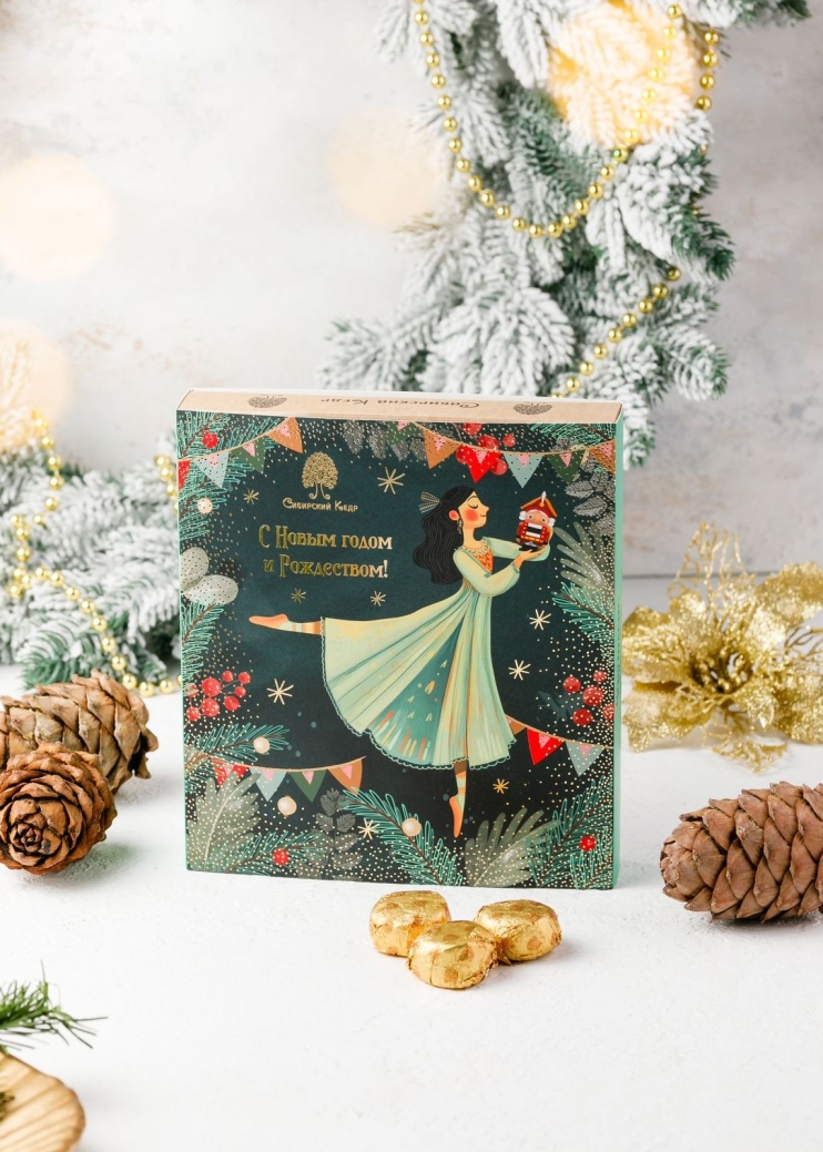 Фруктовые конфеты «Фрутодень», 120 г в подарочной обложке «Щелкунчик»