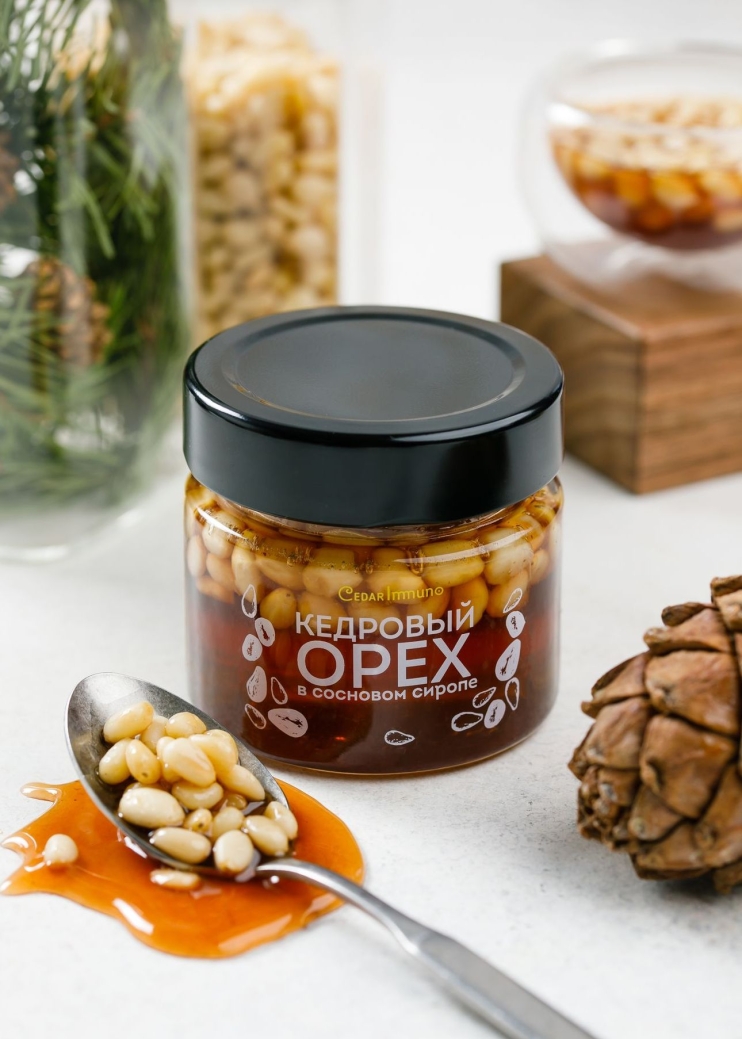 Сосновый сироп с ядром кедрового ореха Cedar Immuno, 100 г
