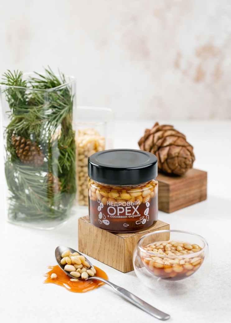 Сосновый сироп с ядром кедрового ореха Cedar Immuno, 100 г