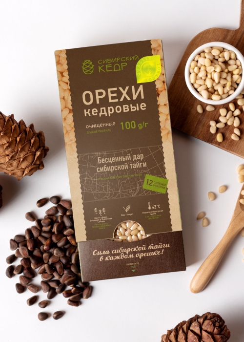 ★ Москва ★ Ядро кедрового ореха, 100 г — подарочная упаковка