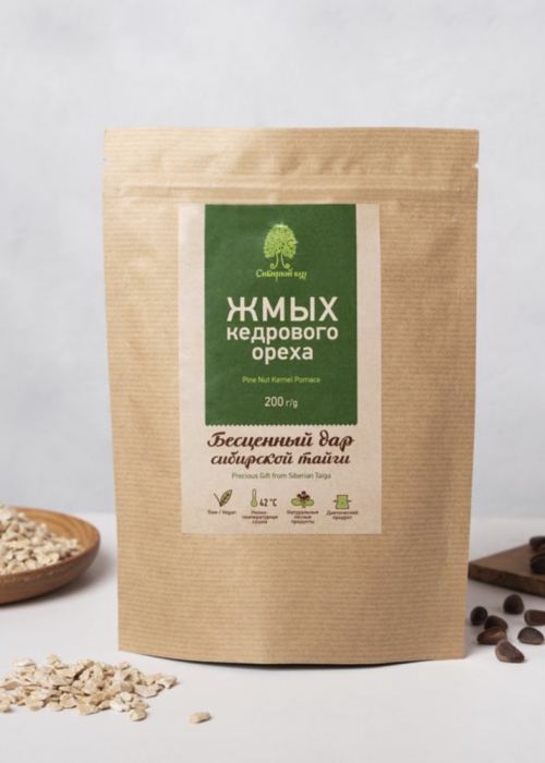 ★ Жмых кедрового ореха, 200 г
