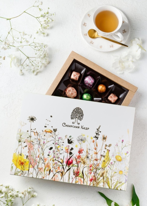 Набор конфет «Кедровая фантазия», 210 г | весенняя обложка