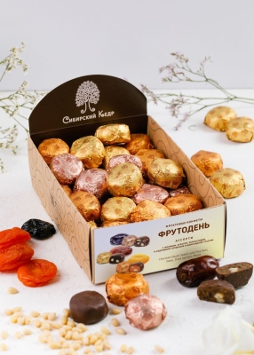 Фруктовые конфеты «Фрутодень» ассорти, 640 г | шоу-бокс