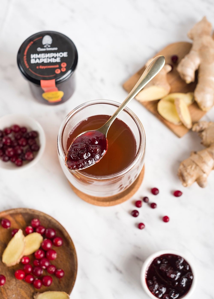 Варенье имбирное с брусникой Cedar Immuno, 170 г