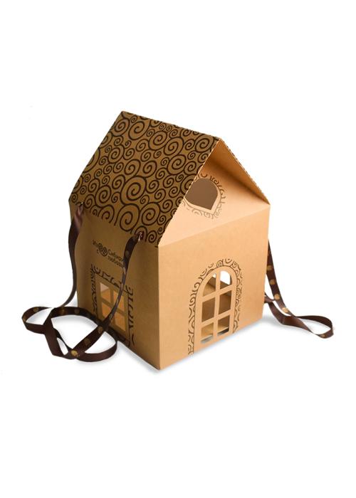 Упаковка для подарка «Картонный домик» (большой)
