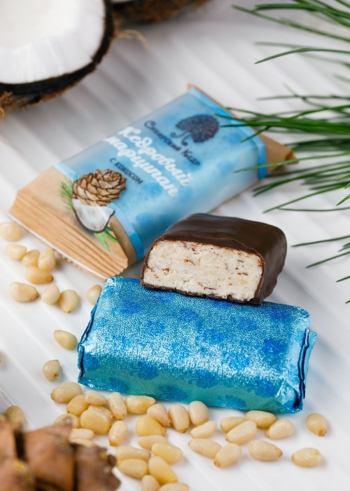 Батончик «Кедровый марципан» с кокосом, 40 г