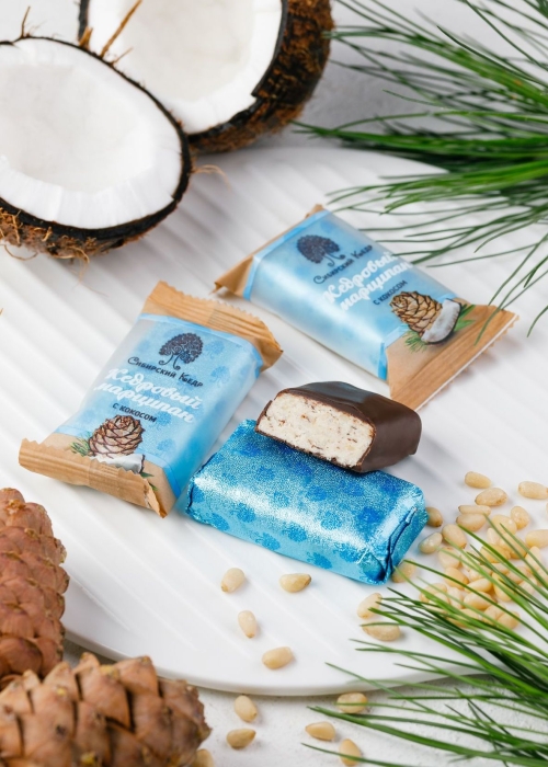 Батончик «Кедровый марципан» с кокосом, 40 г