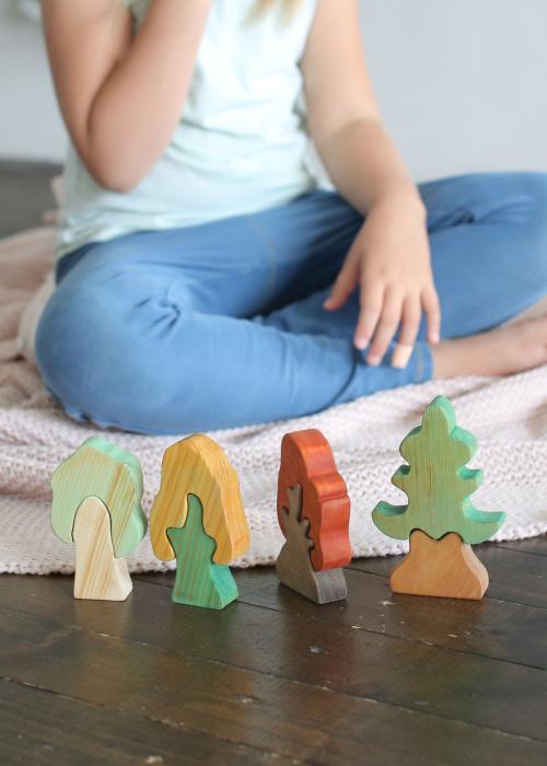 Набор деревянных игрушек «Деревья»